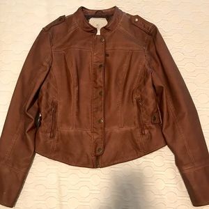 Hei Hei Faux Leather Jacket (Anthropologie)